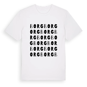 Borg ordlek t-shirt – ekologisk bomull t-shirt från PinShirt