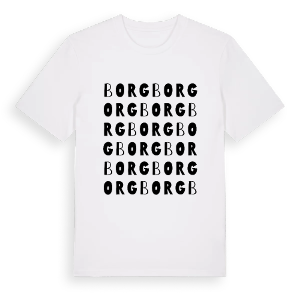 Borg ordlek t-shirt – ekologisk bomull t-shirt från PinShirt