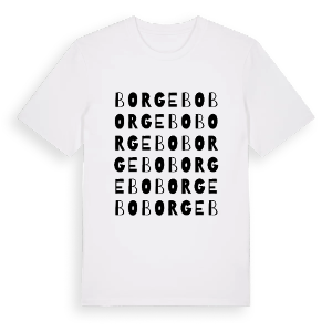 Borgebo ordlek t-shirt – ekologisk bomull t-shirt från PinShirt