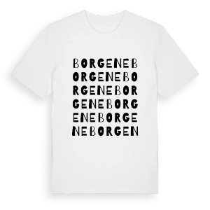 Borgene ordlek t-shirt – ekologisk bomull t-shirt från PinShirt