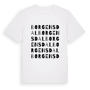 Borgensdal ordlek t-shirt – ekologisk bomull t-shirt från PinShirt