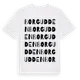 White t-shirt med Borgudden ordlek t-shirt