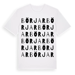 Börjar ordlek t-shirt – ekologisk bomull t-shirt från PinShirt