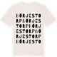 Vintage White t-shirt med Börjestorp ordlek t-shirt
