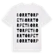 White t-shirt med Borrtorpet ordlek t-shirt