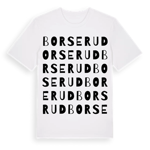 Borserud ordlek t-shirt – ekologisk bomull t-shirt från PinShirt
