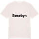 Vintage White t-shirt med Bosebyn fetstil t-shirt