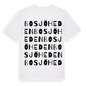 Bosjöheden ordlek t-shirt – ekologisk bomull t-shirt från PinShirt