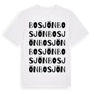 Bosjön ordlek t-shirt – ekologisk bomull t-shirt från Pinshirt