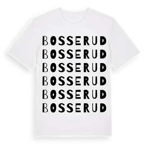 Bosserud ordlek t-shirt – ekologisk bomull t-shirt från PinShirt