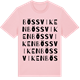 Pink Cotton t-shirt med Bössviken ordlek t-shirt