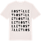 Vintage White t-shirt med Bostället ordlek t-shirt