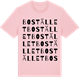 Pink Cotton t-shirt med Bostället ordlek t-shirt