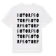 White t-shirt med Botorp ordlek t-shirt
