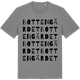 Mid Heather Gray t-shirt med Bottengärdet ordlek t-shirt