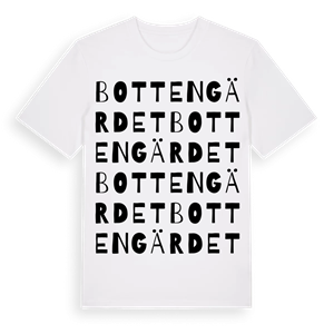 Bottengärdet ordlek t-shirt – ekologisk bomull t-shirt från PinShirt