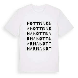 Bottnarna ordlek t-shirt – ekologisk bomull t-shirt från PinShirt