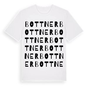 Bottner ordlek t-shirt – ekologisk bomull t-shirt från PinShirt