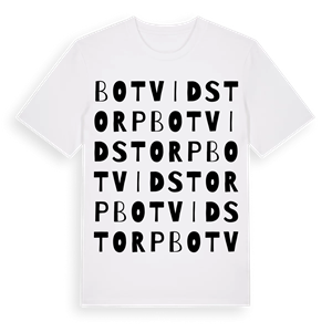 Botvidstorp ordlek t-shirt – ekologisk bomull t-shirt från Pinshirt