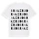 White t-shirt med Brakerud ordlek t-shirt