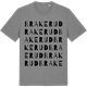 Mid Heather Gray t-shirt med Brakerud ordlek t-shirt