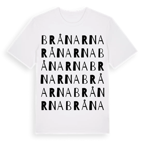 Brånarna ordlek t-shirt – ekologisk bomull t-shirt från PinShirt