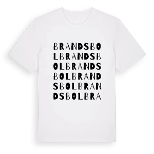 Brandsbol ordlek t-shirt – ekologisk bomull t-shirt från PinShirt