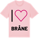 Pink Cotton t-shirt med Jag älskar Bråne t-shirt stort tryck