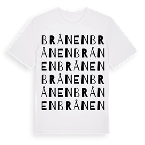 Brånen ordlek t-shirt – ekologisk bomull t-shirt från PinShirt
