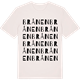 Vintage White t-shirt med Brånen ordlek t-shirt
