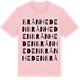 Pink Cotton t-shirt med Brånheden ordlek t-shirt