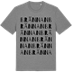 Mid Heather Gray t-shirt med Brännan ordlek t-shirt