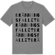 Mid Heather Gray t-shirt med Bränningsfallet ordlek t-shirt