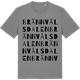 Mid Heather Gray t-shirt med Brännvålsdalen ordlek t-shirt