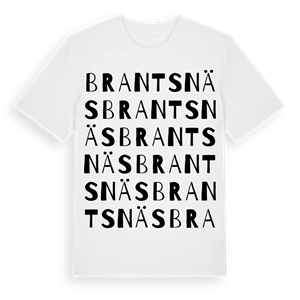 Brantsnäs ordlek t-shirt – ekologisk bomull t-shirt från Pinshirt