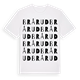 White t-shirt med Brårud ordlek t-shirt