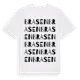 White t-shirt med Brasen ordlek t-shirt