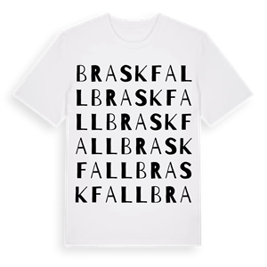 Braskfall ordlek t-shirt – ekologisk bomull t-shirt från PinShirt