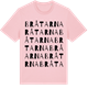 Pink Cotton t-shirt med Bråtarna ordlek t-shirt