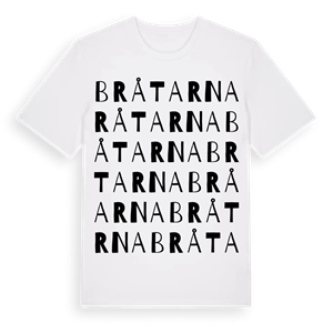 Bråtarna ordlek t-shirt – ekologisk bomull t-shirt från PinShirt
