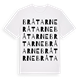 White t-shirt med Bråtarne ordlek t-shirt