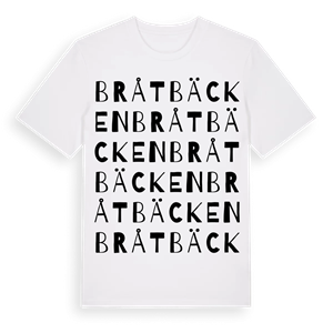 Bråtbäcken ordlek t-shirt – ekologisk bomull t-shirt från Pinshirt