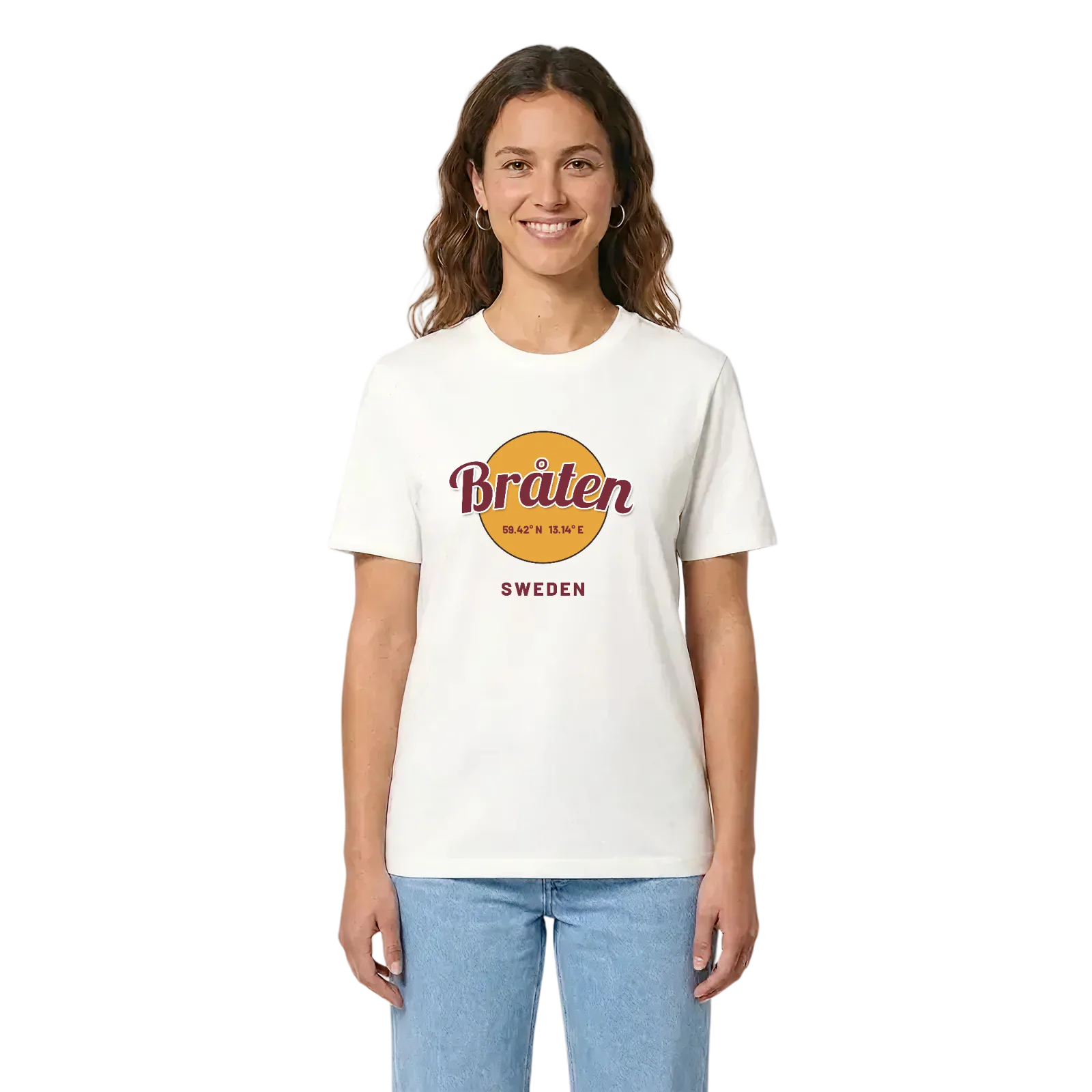 Bråten cirkel t-shirt – White, i miljö