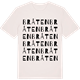 Vintage White t-shirt med Bråten ordlek t-shirt