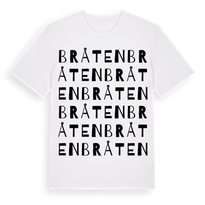 Bråten ordlek t-shirt – ekologisk bomull t-shirt från PinShirt