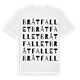 Bråtfallet ordlek t-shirt