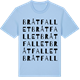 Blue Soul t-shirt med Bråtfallet ordlek t-shirt