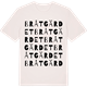 Vintage White t-shirt med Bråtgärdet ordlek t-shirt