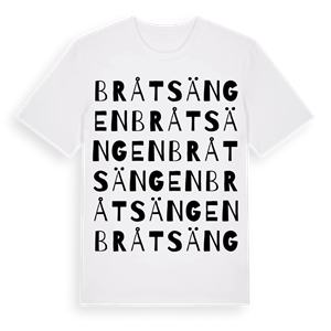 Bråtsängen ordlek t-shirt – ekologisk bomull t-shirt från PinShirt