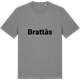 Mid Heather Gray t-shirt med Brattås fetstil t-shirt